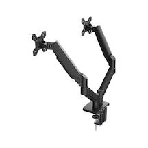 Masa Tip 13-32'' Çift Kollu Hareketli Akrobat Stand Çift Kol Lcd-led Monitör Tutucu Stand Askı Aparatı Vesa: 75x75