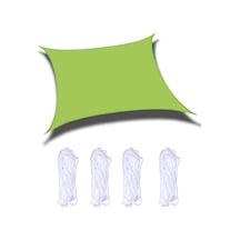 Açık Bahçe Güneşlik Yelken Su Geçirmez Anti-uv Gölgelik, 2m X 4m Yeşil