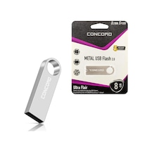 USB FLASH BELLEK 8GB METAL ULTRA FLAIR CONCORD C-U8