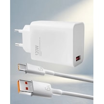 Hızlı Şarj Adaptörü 120 Watt Type C Poco X3 X4 X5 Pro Uyumlu