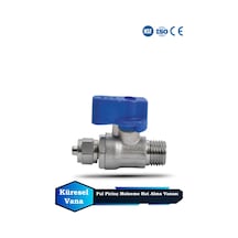 Sumarkt Su Arıtma Cihazları Için Metal Pirinç Malzeme Mini Hat Alma Vanası Küresel Vana