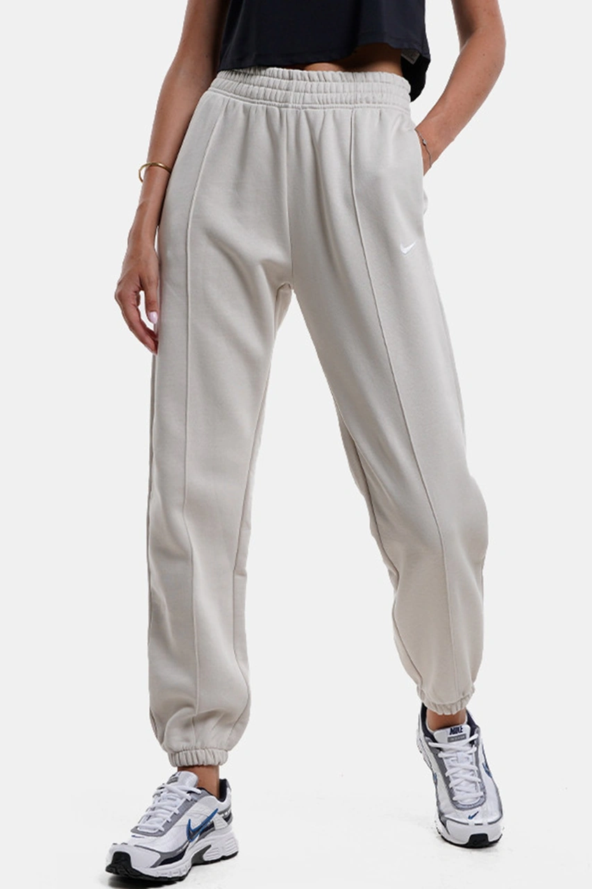 Nike Sportswear Regular Fit Pant Bol Ve Uzun Kesim Eşofman Altı Beyaz Krem Beyaz - Bej