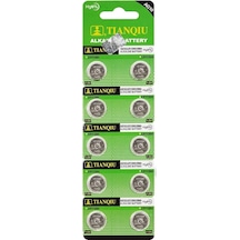 Buton Pil - Saat Lazer Hesap Makinesi Pili 10lu Paket Ag10 - Lr Çok Renkli