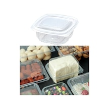 Plastik Saklama Kabı 250 G 100 Adet Kapaklı Sızdırmaz Kap