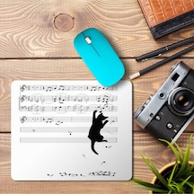 Kedi Müzik Nota Toplayan Kedi En Çok Satılan Mouse Pad Mousepad