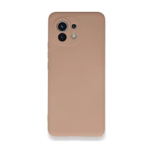 Xiaomi Mi 11 Uyumlu Kılıf Nano İçi Kadife Silikon - Pudra