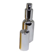 Gümüş Sprey Kapaklı Cam Şişe 30 Ml