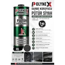 Polynex Darbe Koruyucu Pütür Siyah Kauçuk Esaslı Darbe Ses Pas İzalasyonu İçin Pütür Oto Boya 1 Kg