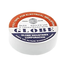 Globe Elektrik İzolasyon Bandı Beyaz 19mm 10 Yrd