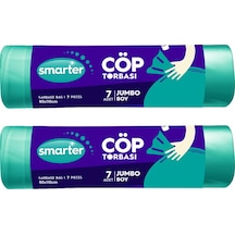 Smarter 2'li Jumbo Boy Çöp Torbası 80 x 110 CM Çöp Poşeti