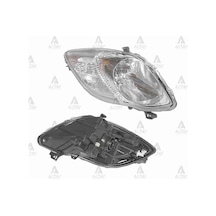 DEPO 212-11P3LMLDEM1 Ön Far Sol- Motorlu Krom - Toyota Uyumlu Yaris 09-10