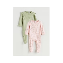 Alıta Cıty Farkıyla Lcw Baby Pembe Oval Yaka Kız Bebek Tulum 2'li - 940159393
