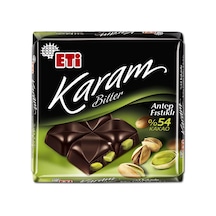 Eti Karam %54 Kakaolu Antep Fıstıklı Bitter Çikolata 60 G 8'li Avantaj Paketi Mıchu