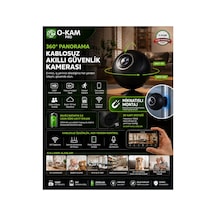 Okam Ok-104 Ekow Wifi Mini Bataryalı Balık Gözü Lens Kamera Küçük Boyut Siyah - 914153760