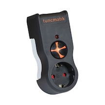 Tunçmatik 1li Akım Korumalı Priz Siyah 1050j 0