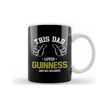 This Dad Loves Guinness And His Children Kupa Bardak Porselen Karışık