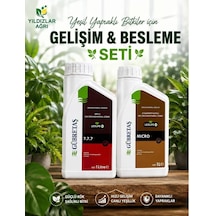 Yeşil Yapraklı Bitkiler Besleme & Gelişim Seti Leolife-m 7.7.7 + Leolife-m Micro 2'li Set