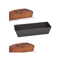 Dikdörtgen Baton Kek Ve Ekmek Kalıbı 30 Cm Uzunluk Dayanıklı Metal Fırın Dostu Profesyonel Kullanıma Uygun Siyah Çok Renkli