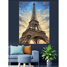 Ahşap Tablo Eyfel Kulesi Paris Manzarası Hayvan Tabloları