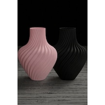 Dekoratif Modern Vazo Beyaz Pembe Pembe