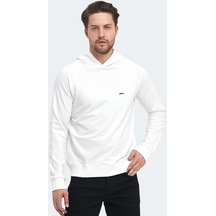 Slazenger Kıcker Erkek Sweatshirt Kırık Beyaz St23we185-001