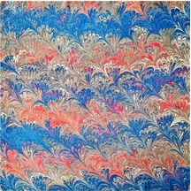 Elif Ebru Ebru Sanatı El Yapımı Özel Koleksiyon Twill İpek Eşarp Ozltıe 23 001