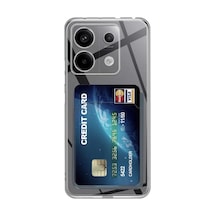 Magicool Xiaomi Poco X6 Kılıf Kart Şeffaf Silikon - Şeffaf