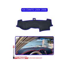 Kia Cerato 2004-2008torpido Koruma Halısı Mavi Kenar