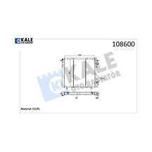 Radyatör R19 1.4 Gtd-1.6 Karbüratörlü 2 Sıra Cu Pl Sistem Kale Radyatör 7702253164/ 7702247652