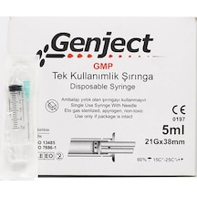 Genject Enjektör 5 ML x 250 Adet