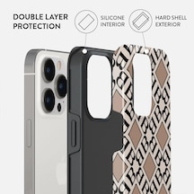 İphone 14 Pro Max İçin Magsafe İle Uyumlu Tough Kılıf, Monogram Çok Renkli
