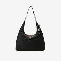 Guess Kadın Vegan Ella Logo Hobo Çanta Hwpd9746010 Siyah