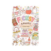 Kawaii Stili Sevimli Hayvanlar Doğum Günü Temalı Sticker Seti - 19 Adet Etiket Çıkartma Diğer