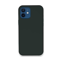 Apple Uyumlu - iPhone 12 Kılıf Lansman Legant Silikon - Koyu Yeşil