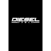 Diesel Power Araba, Motorsiklet, Araçetiket Cam Sticker 19cm Beyaz