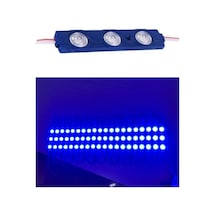 Mavi 3 Ledli Kablolu Parmak Led 12 V 5 Adet
