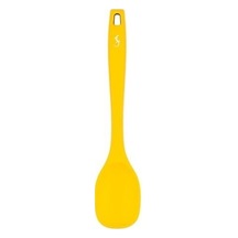 Lurch - Platin Silikon Yemek Kaşığı 28 Cm Sarı - Yanmaz, Yapışmaz, Bükülmez, Çizmez, Tat Ve Koku Bırakmaz - 240041