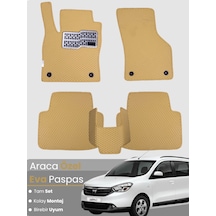 Dacia Lodgy 5 Kişilik 2012-2022 Uyumlu Eva Paspas Tam Set Araca Özel,su Geçirmez,kolay Montaj 375