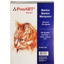 Ponart Marker Pad Spiralli 190G 30 Yaprak A3