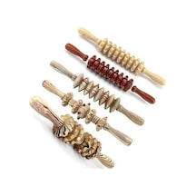 Pazly Ahşap Karın Masajı & Bacak Silindiri 388, Kahverengi, Hakkı Alt İnsanlar İçin Uygun Kahverengi