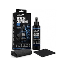 Ekran Temizleme Seti, 250 Ml Sprey, Büyük Mikrofiber Bez Ve 15 18 Cm Gözlük Bezi, Laptop, Tv, Monitör, Telefon, Tablet, Araç Ekranı Ve Lensler İçin