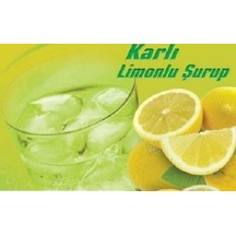 Karlı Buzlu Limonata Konsantresi Hazır Limon Şurubu Suyu