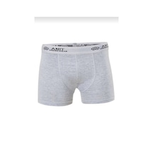 Anıt 1115 Erkek Penye Likralı Boxer 6 Adet Gri