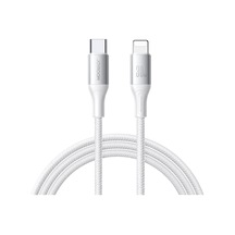 Joyroom S-a28 Flaş Serisi 60w 480mbps Hızlı Şarj Veri Kablosu, Type-c - 8 Pin Kablo, Uzunluk: 1m Beyaz