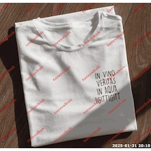 Slogan Unisex Yazılı Oversize Tshirt Twgwbr4 Beyaz