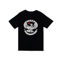 Stoned&Fame Khabib Nurmagomedov Baskılı Unisex %100 Pamuk Siyah T-shirt SIYAH