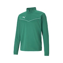 Puma Teamrise 1/4 Zip Top Erkek Futbol Antrenman Uzun Kollu Tişört 65739405 Yeşil 001