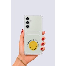 Samsung Galaxy Uyumlu S24 Kartlıklı Gülücük Desenli Kılıf Mh-hs5785-7058