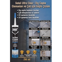 Ultra Clear Kristal Şeffaf Montaj Yapıştırıcı 290 Ml Şeffaf