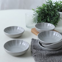 Keramika Mat Gri Sirius Çerezlik / Sosluk 12 Cm 6 Adet 995